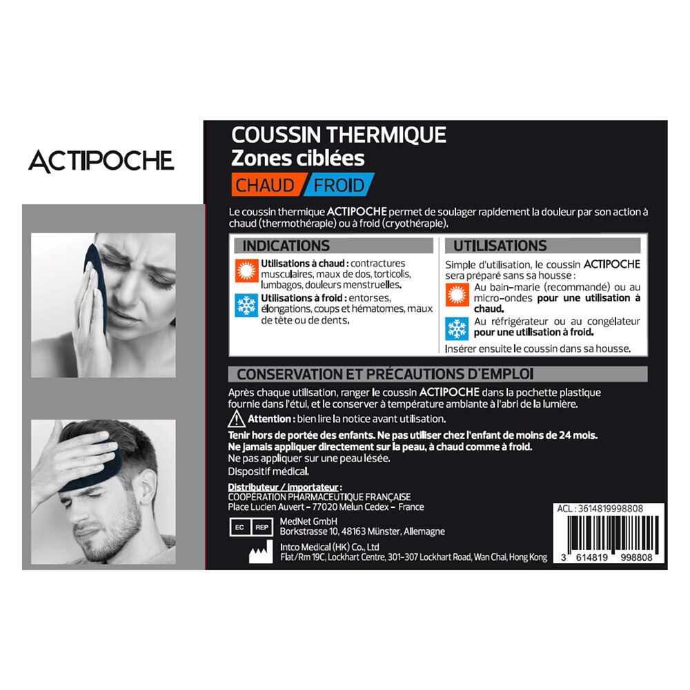 Actipoche Klein warmtekussen 10 x 15 cm