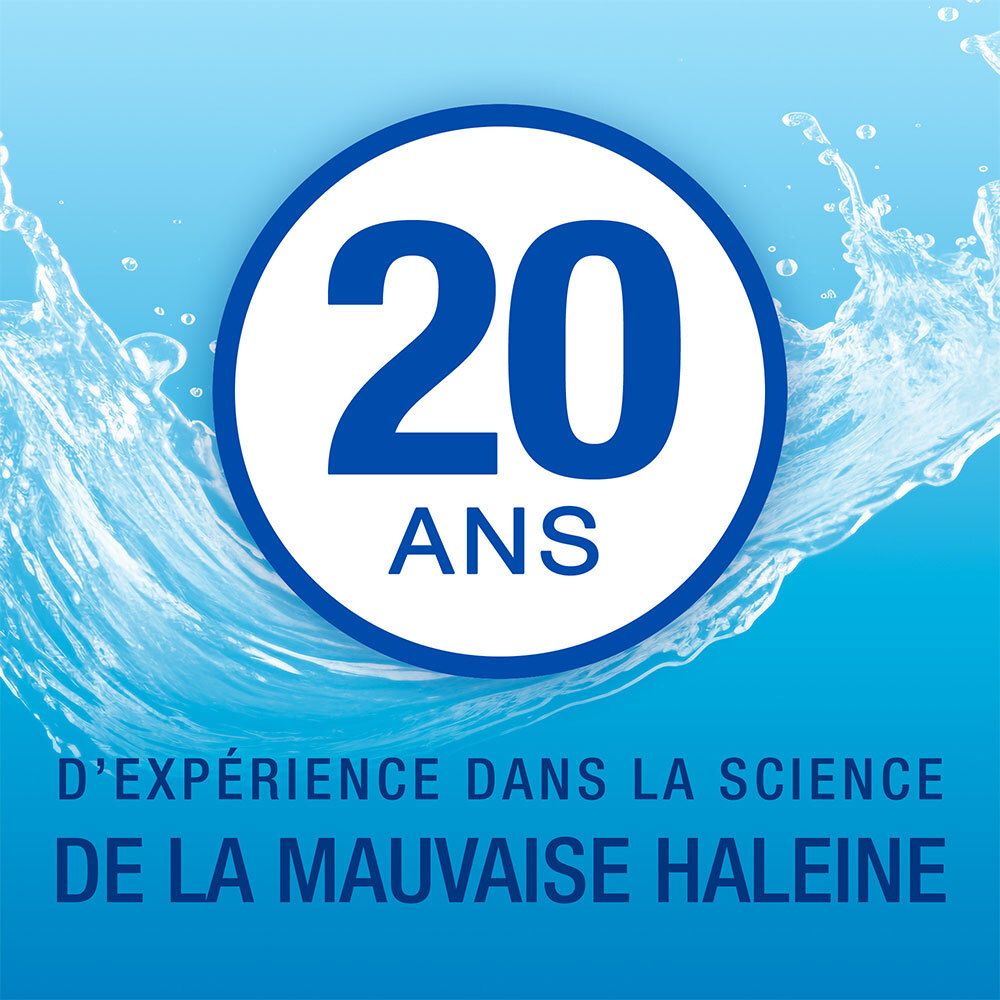 CB12 logo met cirkel en getal 20. "20 jaar ervaring in slechte adem wetenschap".