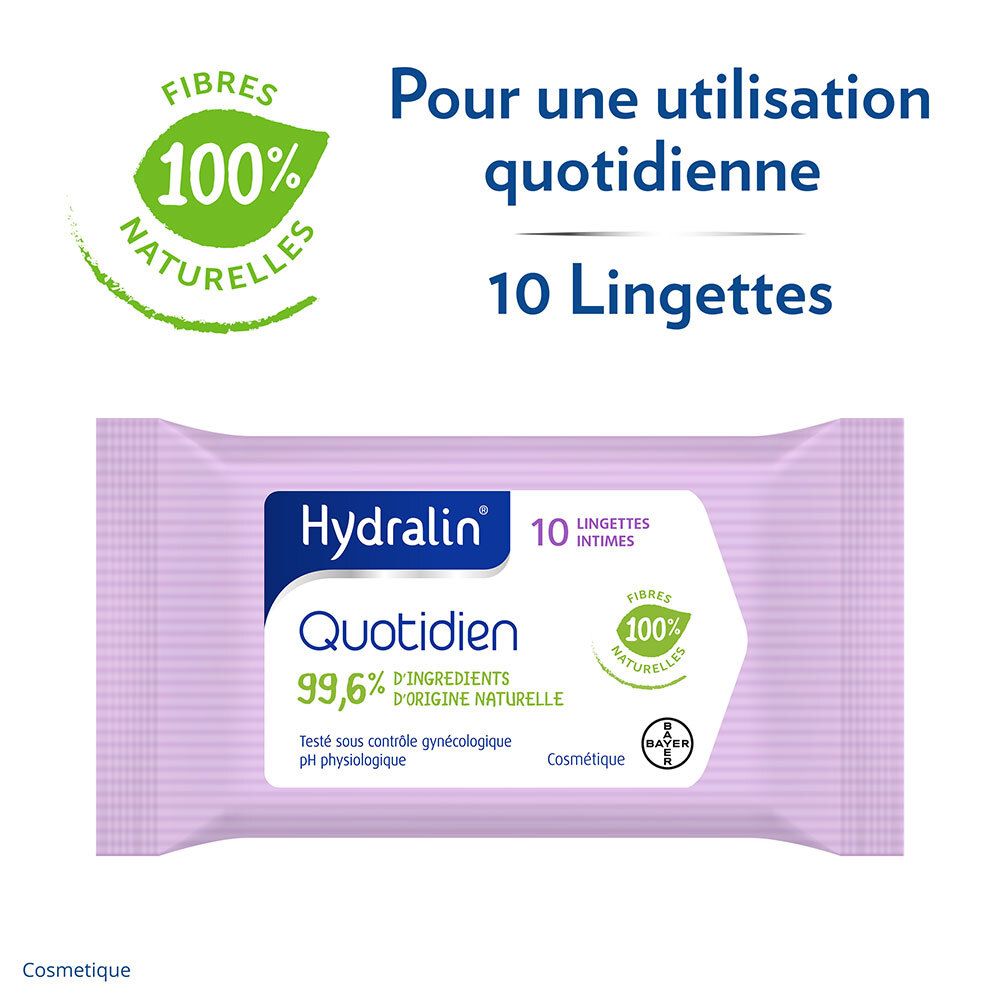 Hydralin® Quotidien lingettes intimes