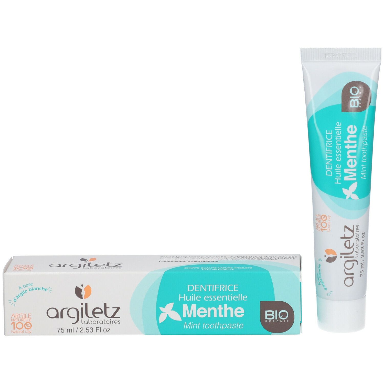 Argiletz Dentifrice menthé bio