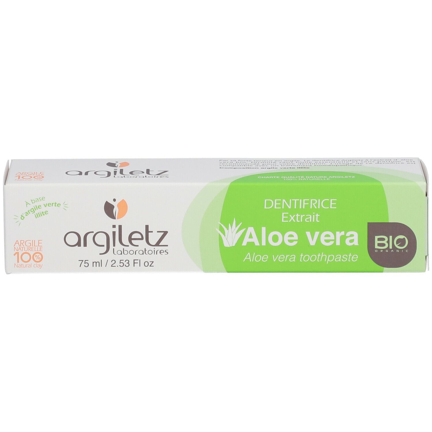 Argiletz Biologische Tandpasta Aloë Vera