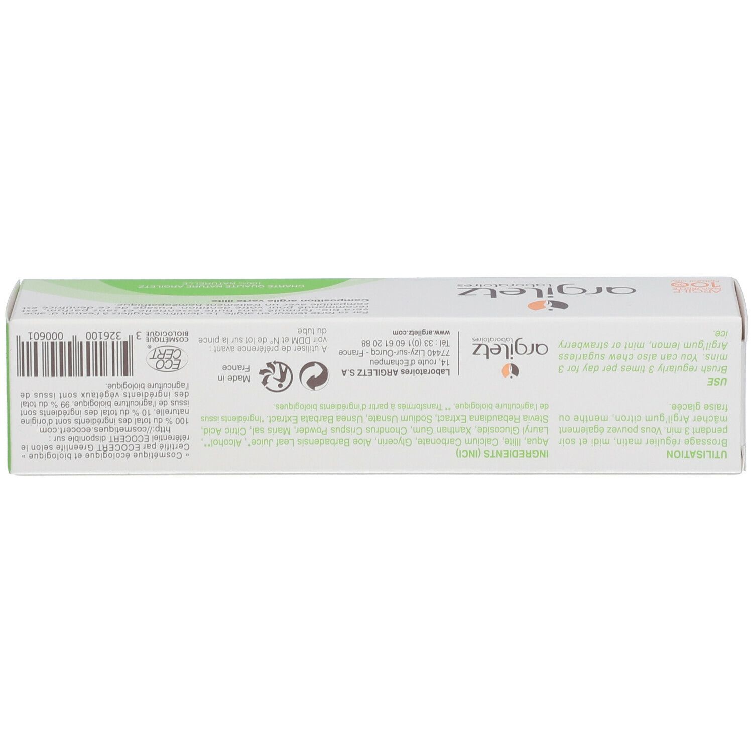 Argiletz Biologische Tandpasta Aloë Vera