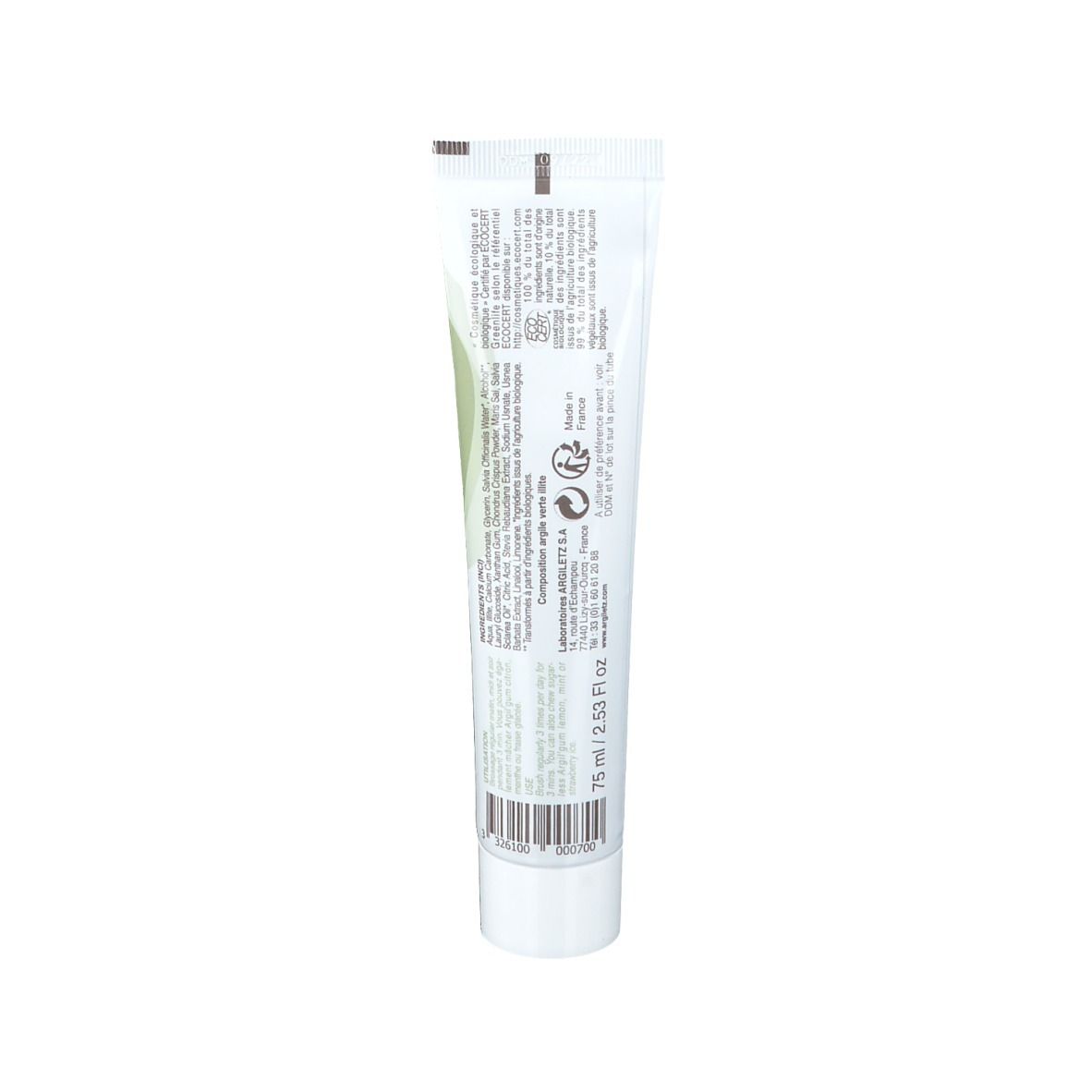 Argiletz Dentifrice sauge bio