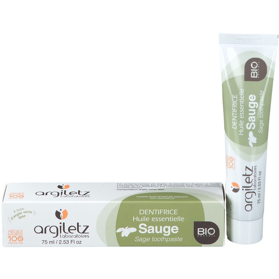Argiletz Dentifrice sauge bio