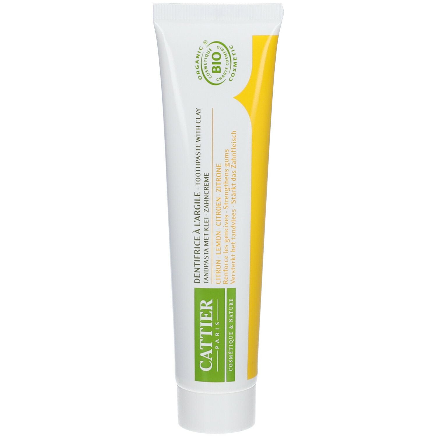 Cattier Dentifrice à L'argile Citron 75 Ml - Farmaline