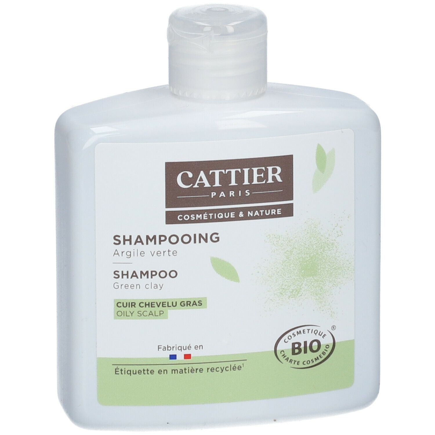 Cattier Shampooing Argile Verte Cuir Chevelu Gras