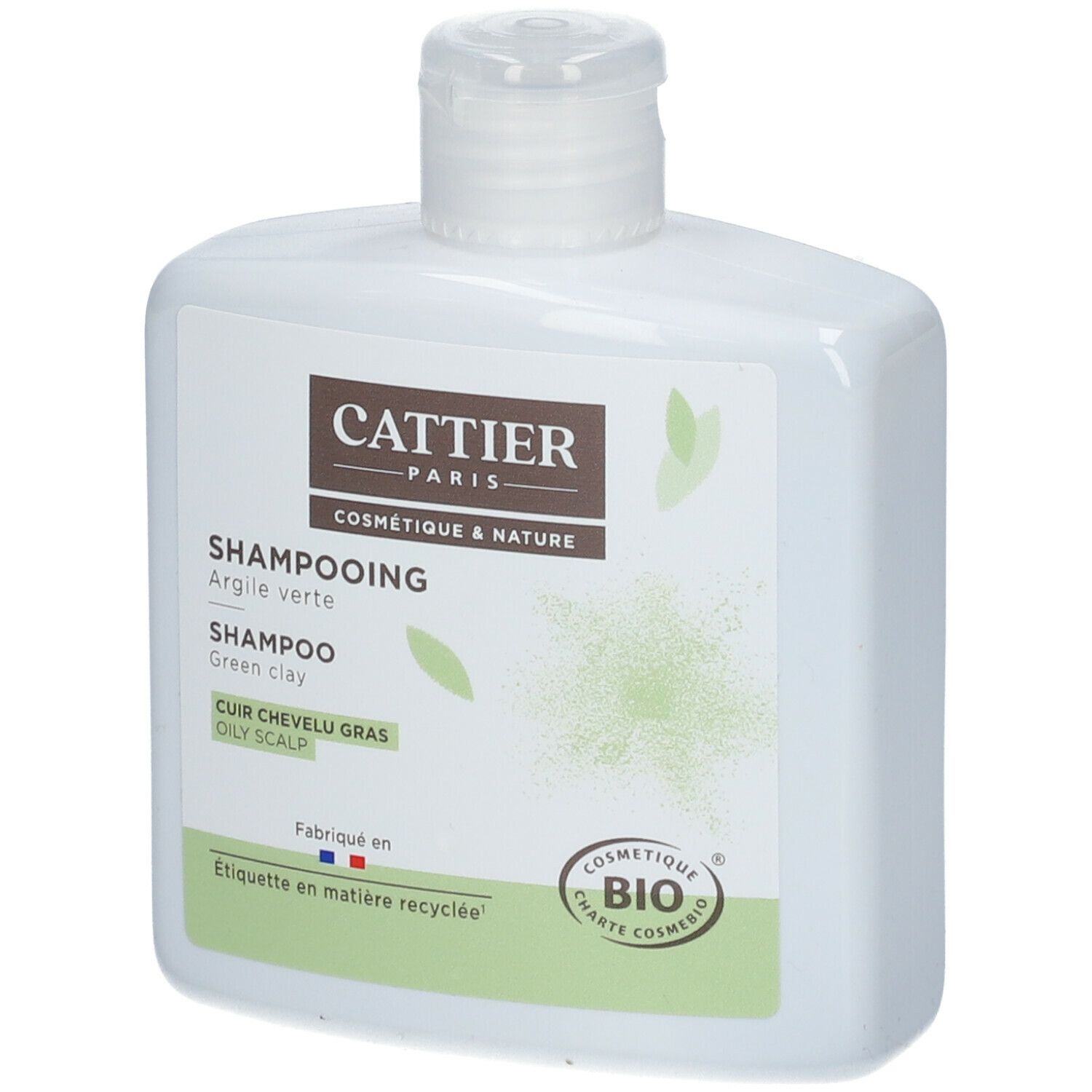 Cattier Shampooing Argile Verte Cuir Chevelu Gras