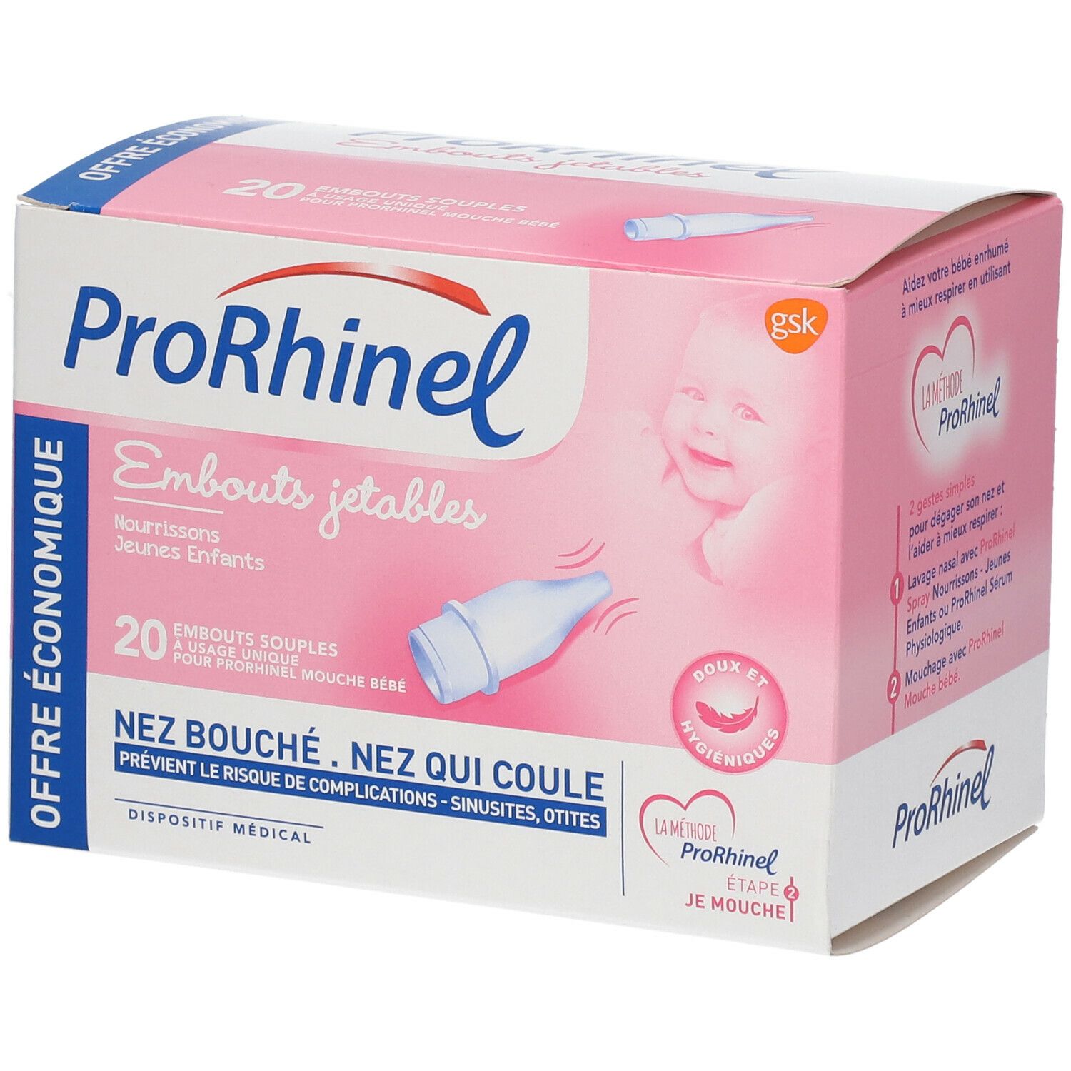 ProRhinel® embouts jetables souples