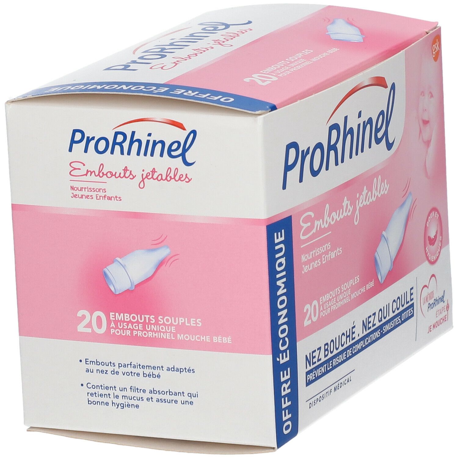 ProRhinel® embouts jetables souples