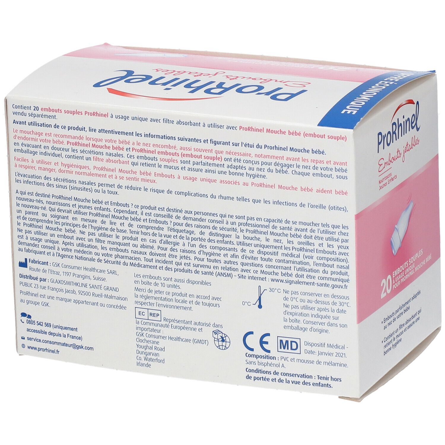 ProRhinel® embouts jetables souples
