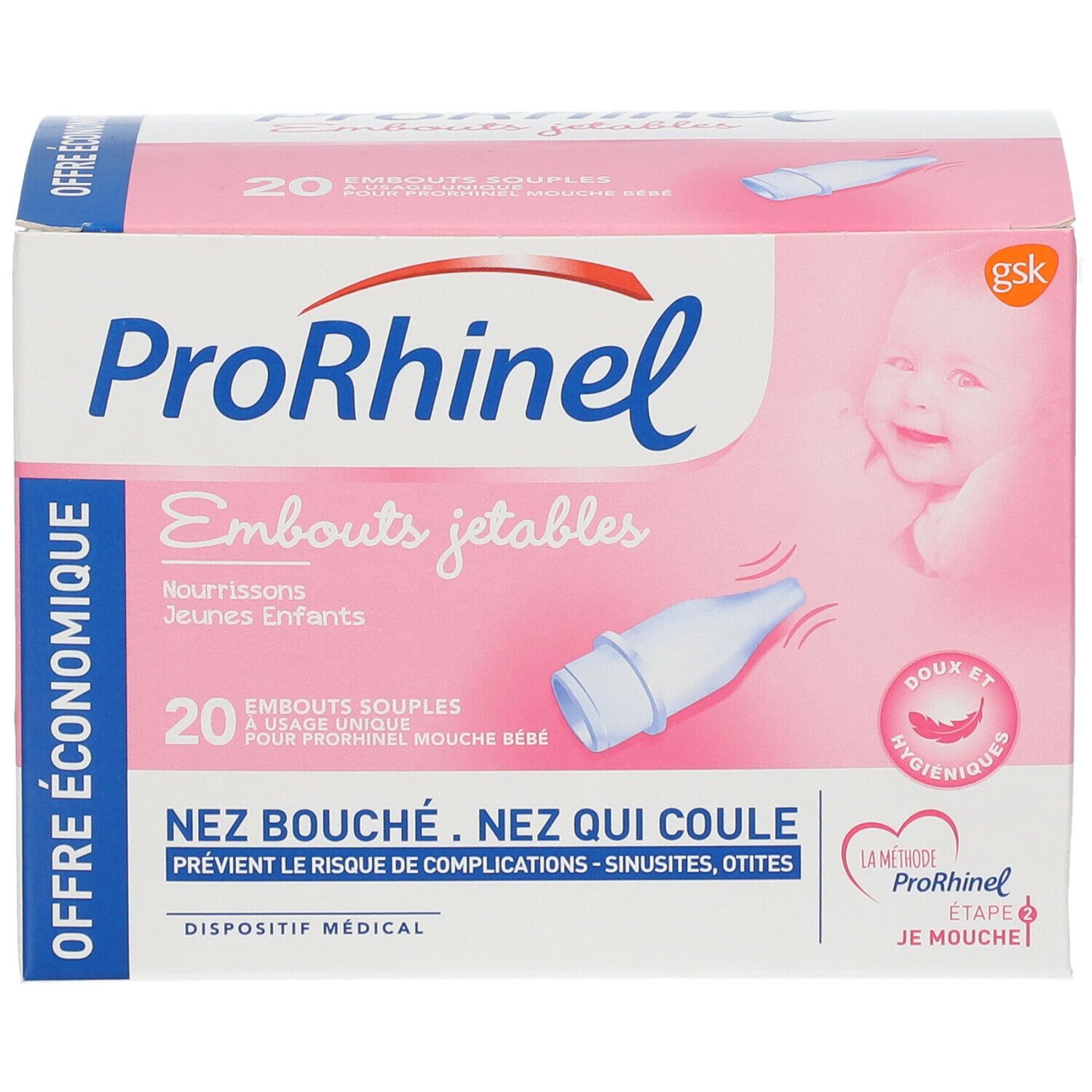 ProRhinel® embouts jetables souples