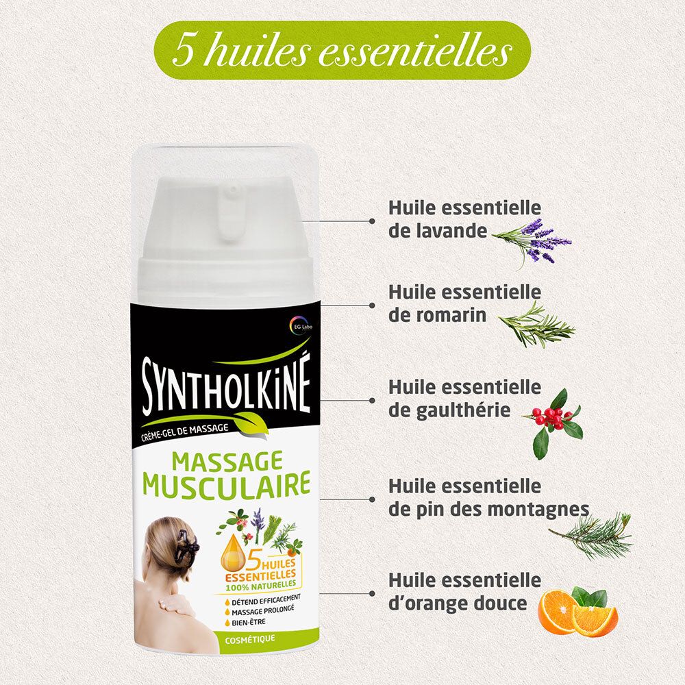 Syntholkiné Gel Crème De Massage Tensions Musculaires