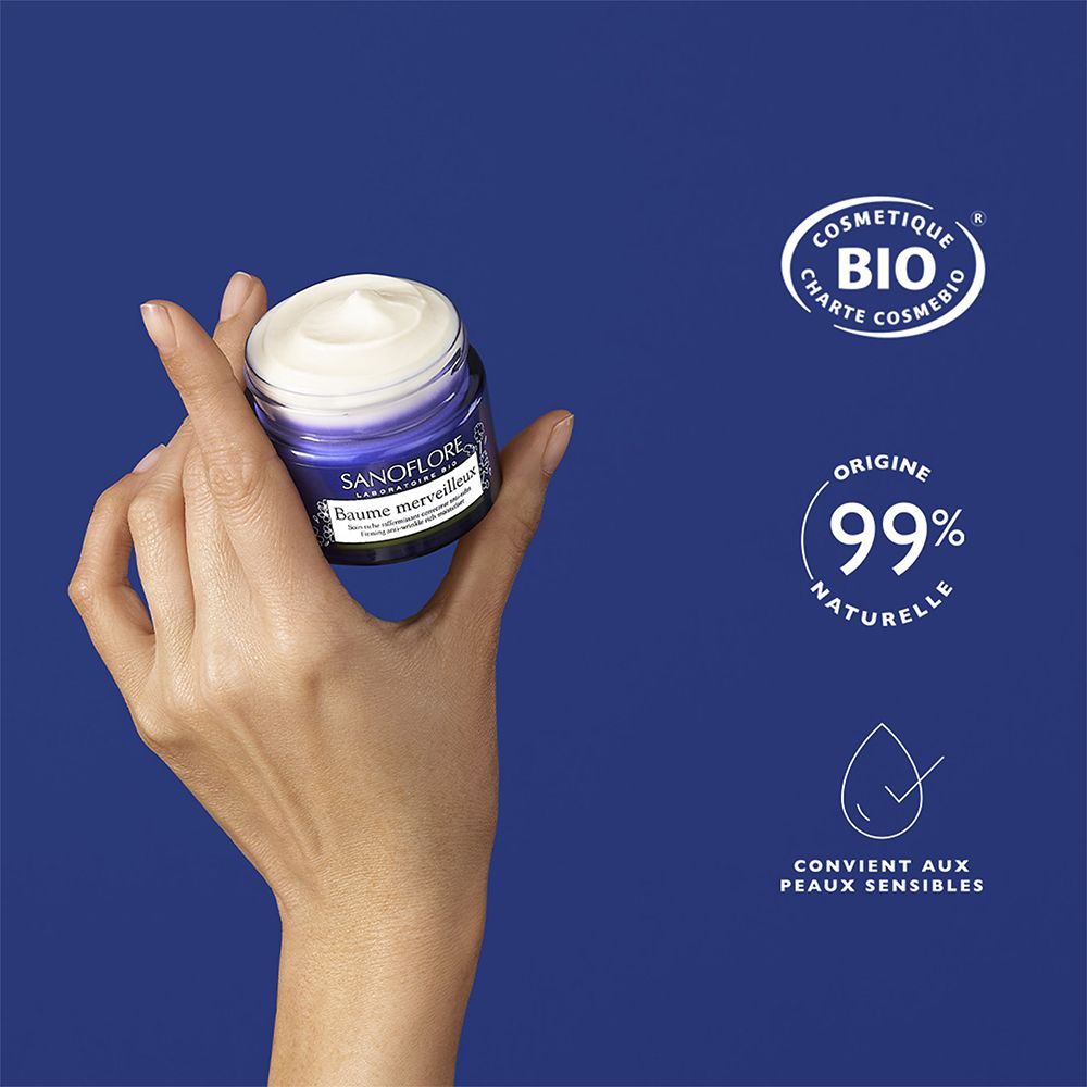 Sanoflore Crème Merveilleuse Soin de Jour Riche & Puissant - Raffermissant Anti-Rides
