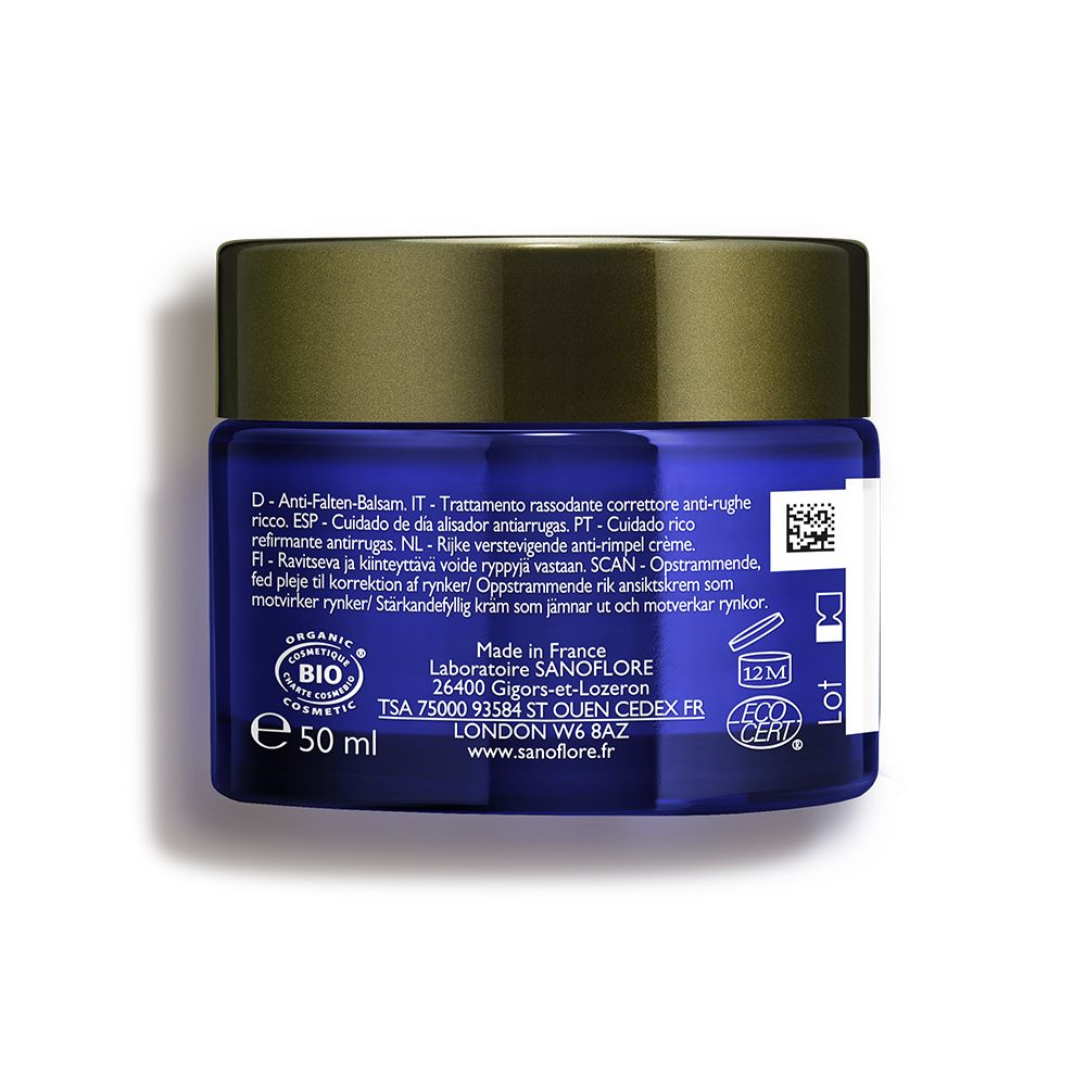 Sanoflore Crème Merveilleuse Soin de Jour Riche & Puissant - Raffermissant Anti-Rides