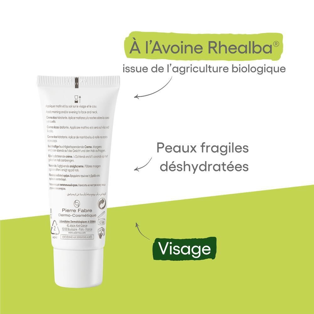 A-derma Hydralba Rijke Hydraterende Crème