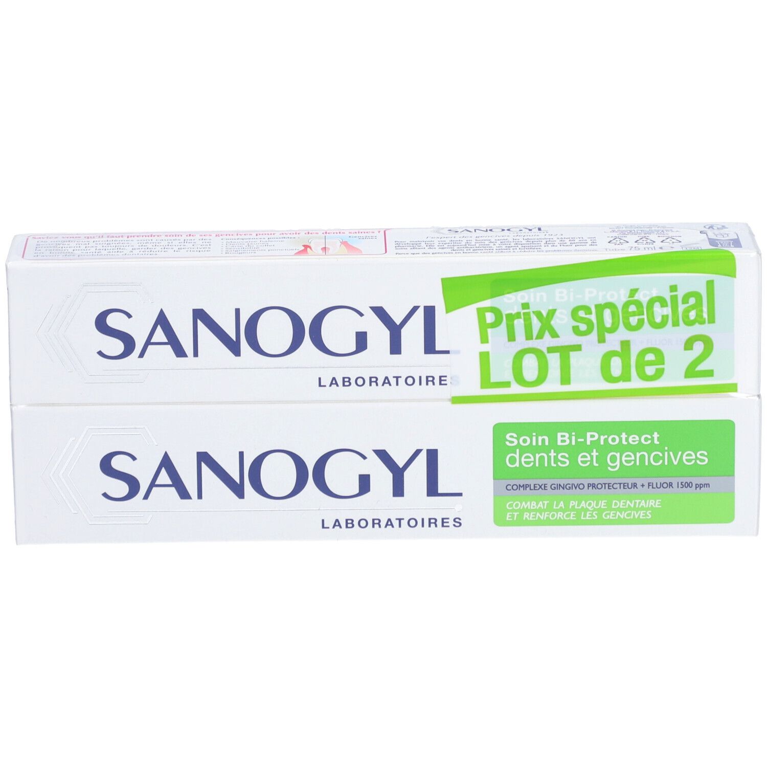 Sanogyl Bi Protect dentifrice soin complet dents et gencives