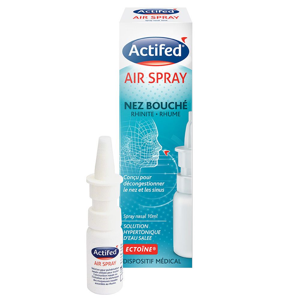 Actifed luchtspray nez bouchés