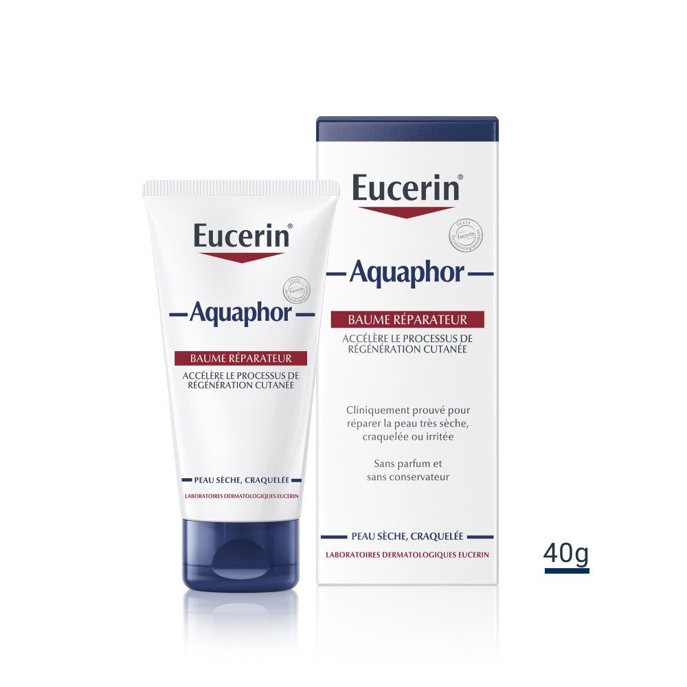 Eucerin Aquaphor Baume Réparateur, Soin Baume Réparateur Visage Et Corps. , Tube 40 G