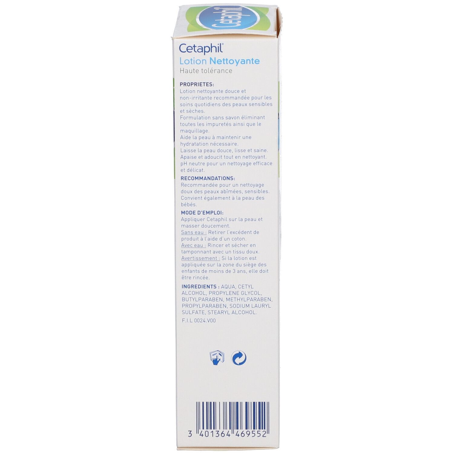Cétaphil Lotion Nettoyante, Lotion Nettoyante Haute Tolérance, Fl 200 Ml