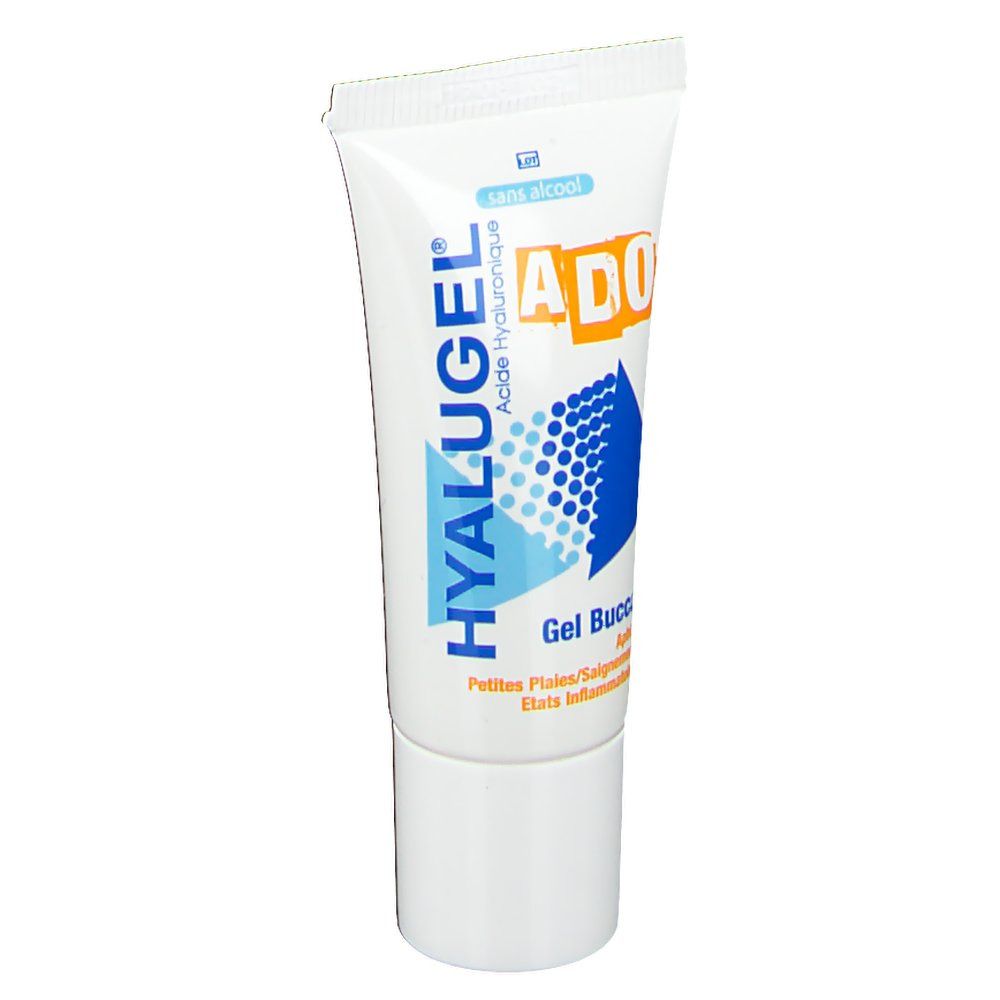 HYALUGEL® Ado - Mondgel - Orthodontische wonden - Mondzweren - Kleine wondjes - Ontstekingsaandoeningen (bloedingen) - Hyaluronzuur - Kauwgomsmaak