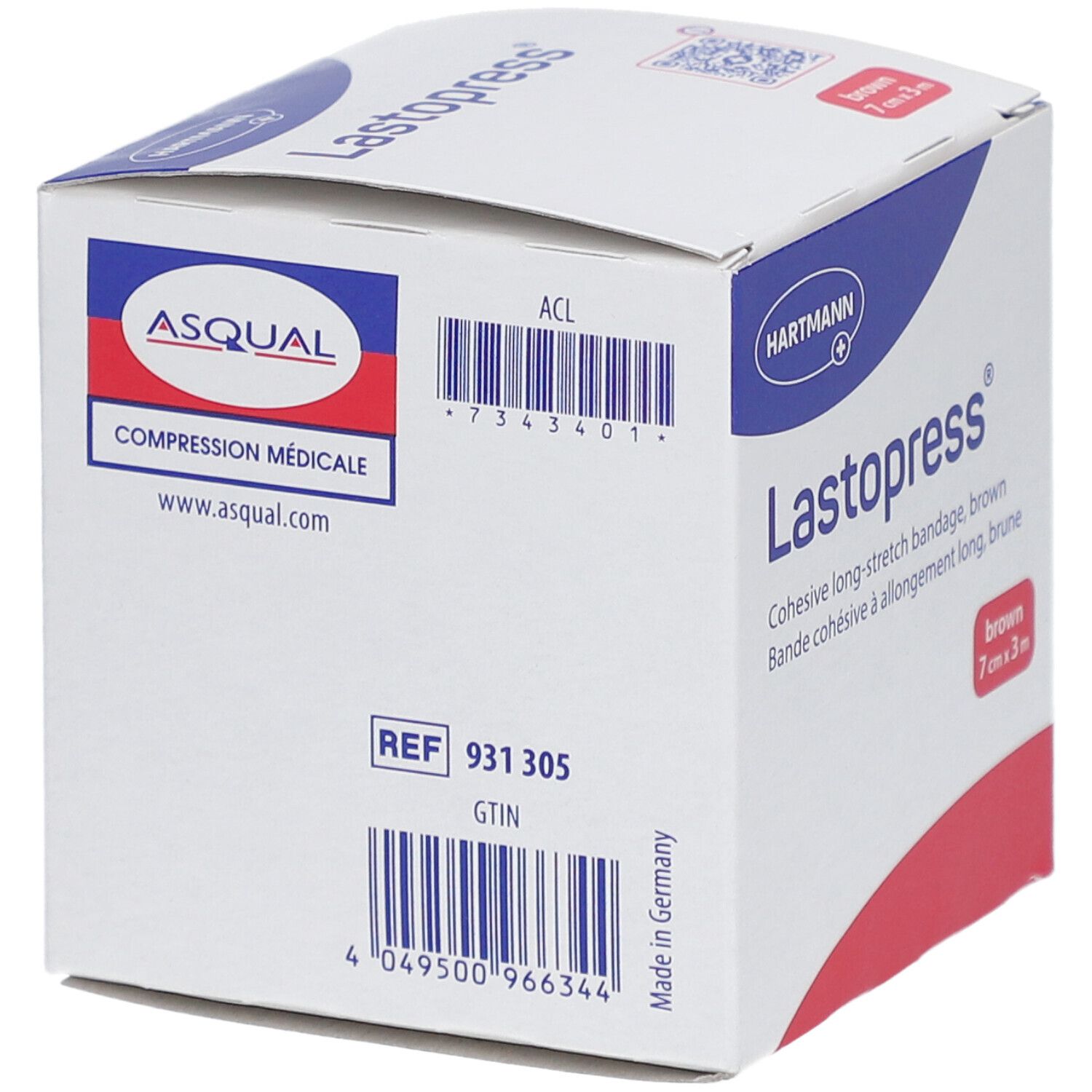 Lastopress® Bande de contention cohésive chair 3 m x 7 cm
