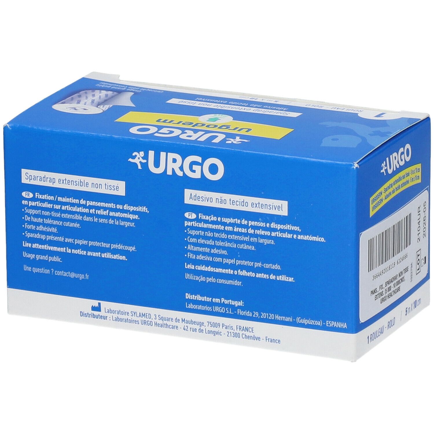 Urgo Urgoderm Sparadrap Nt Extensible 5cm X 10cm
