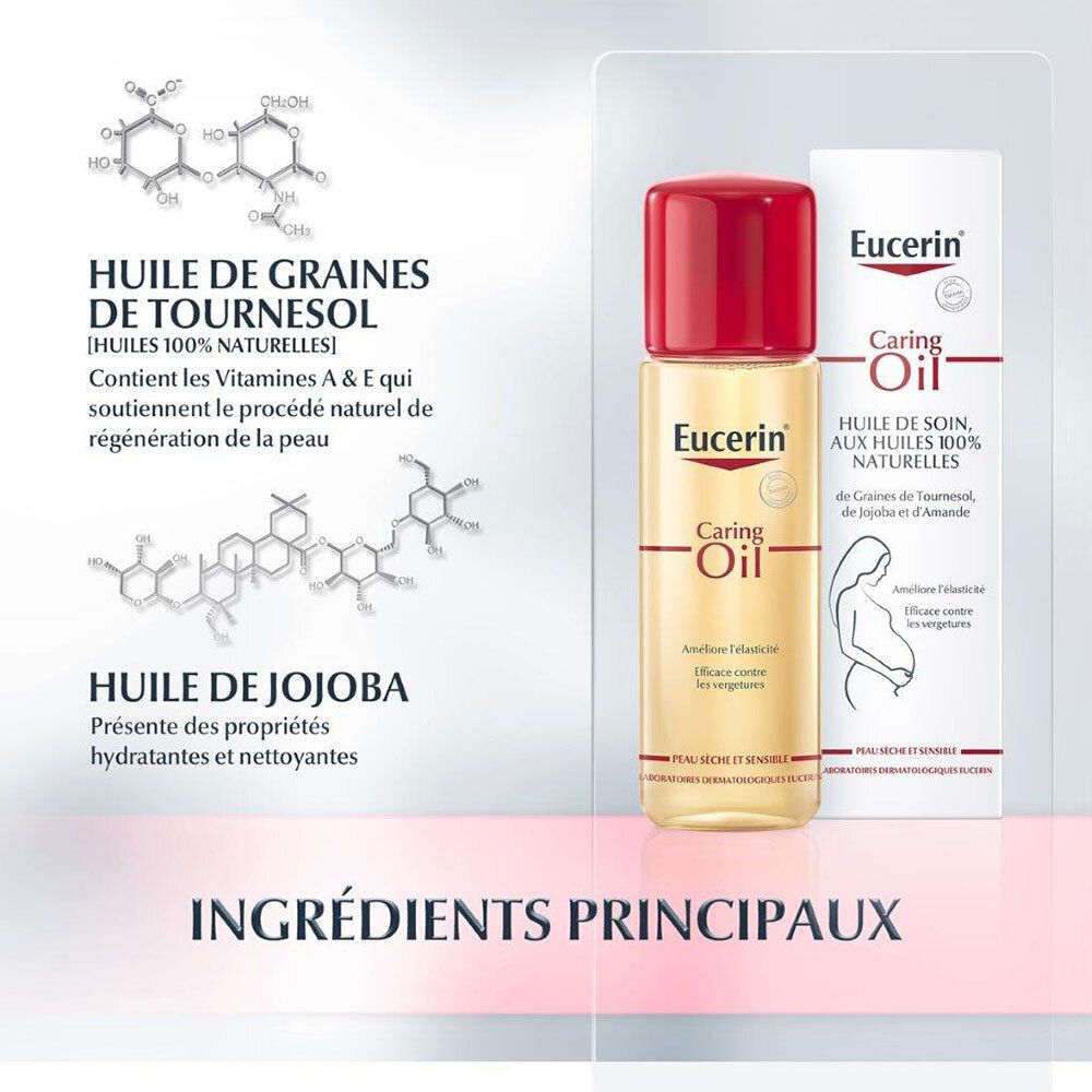 EUCERIN PEAU SENSIBLE HUILE DE SOIN - Huile de soin corporelle.  - fl 125 ml