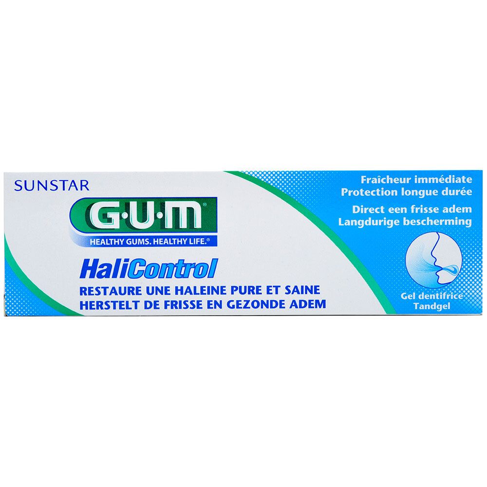 Gum Halicontrol Gel Dentifrice, Gel Dentifrice Fluoré, Tube 75 Ml
