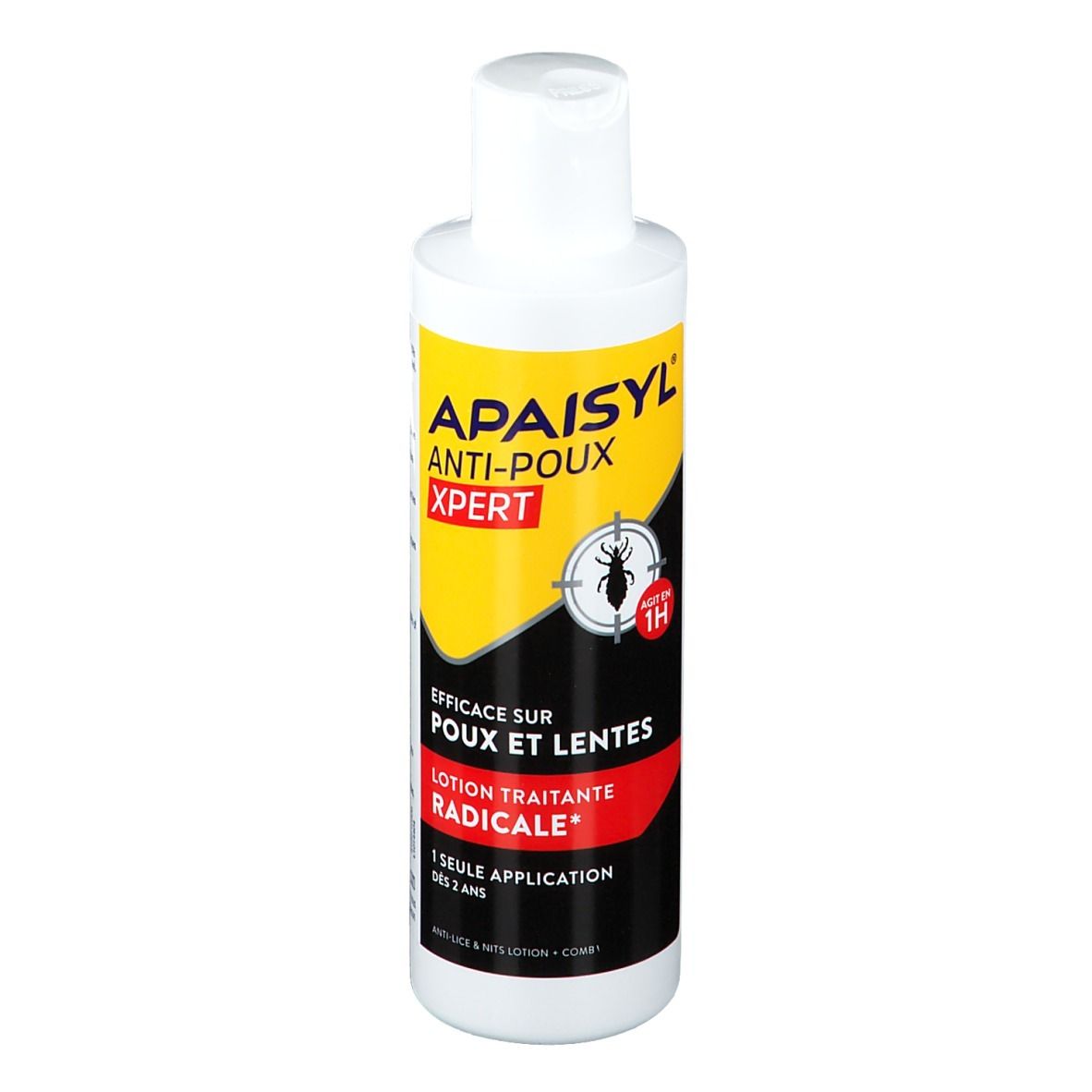 Apaisyl Xpert Poux Et Lentes, Lotion Traitante Antipoux, Antilentes, Fl 200 Ml