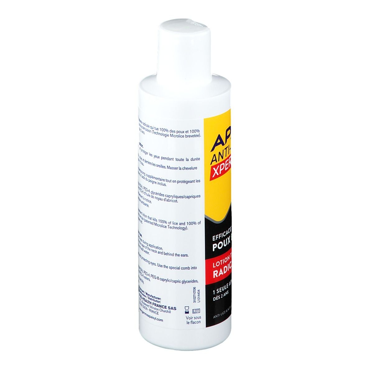 Apaisyl Xpert Poux Et Lentes, Lotion Traitante Antipoux, Antilentes, Fl 200 Ml