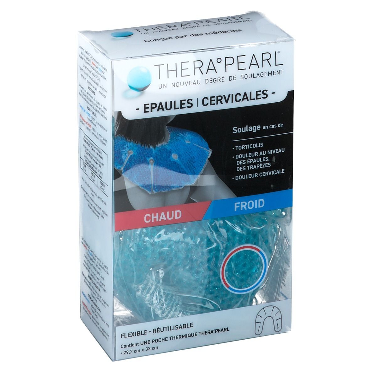 Therapearl Epaules Cervicales, Compresse Réutilisable Pour Cryothérapie Ou Thermothérapie,