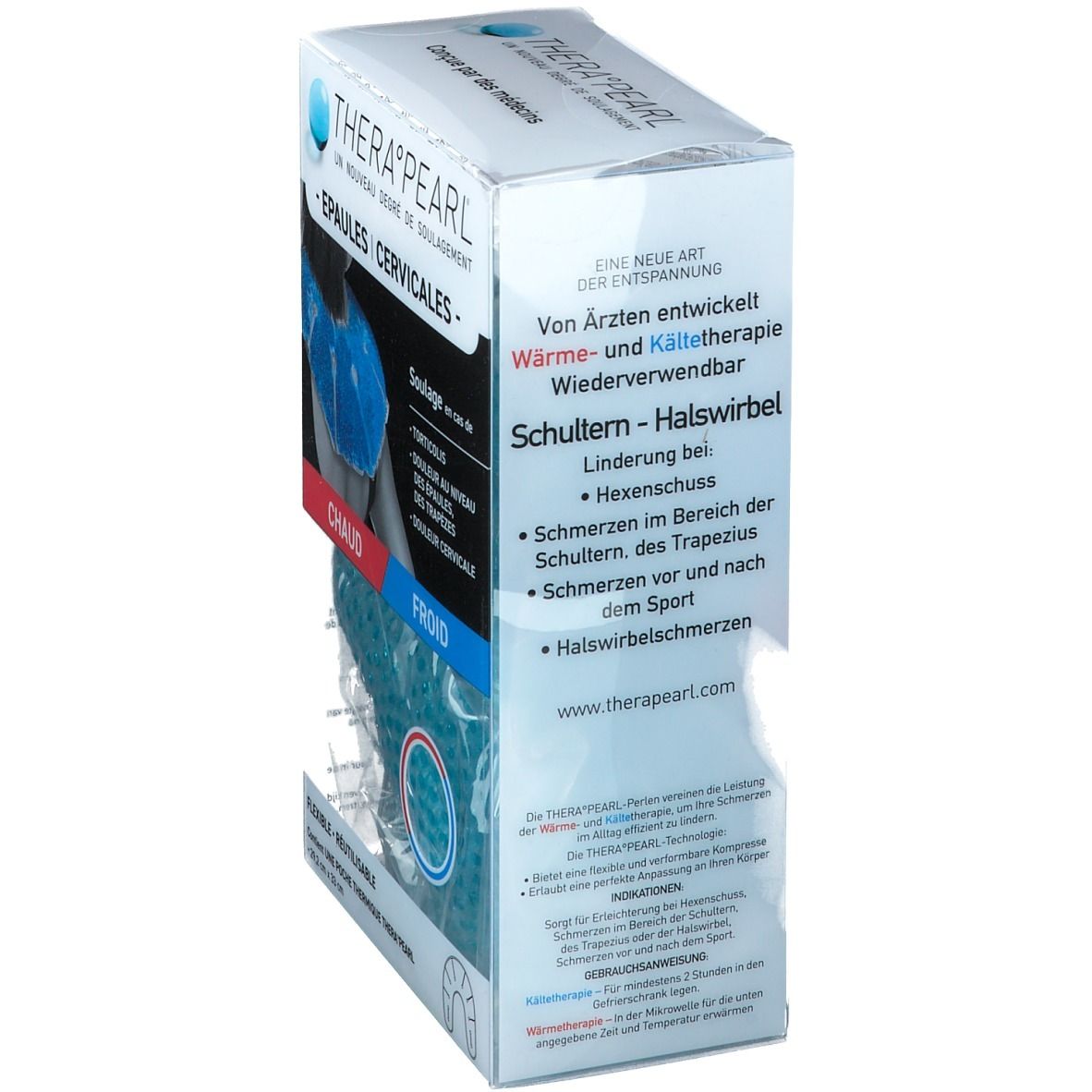 Therapearl Epaules Cervicales, Compresse Réutilisable Pour Cryothérapie Ou Thermothérapie,
