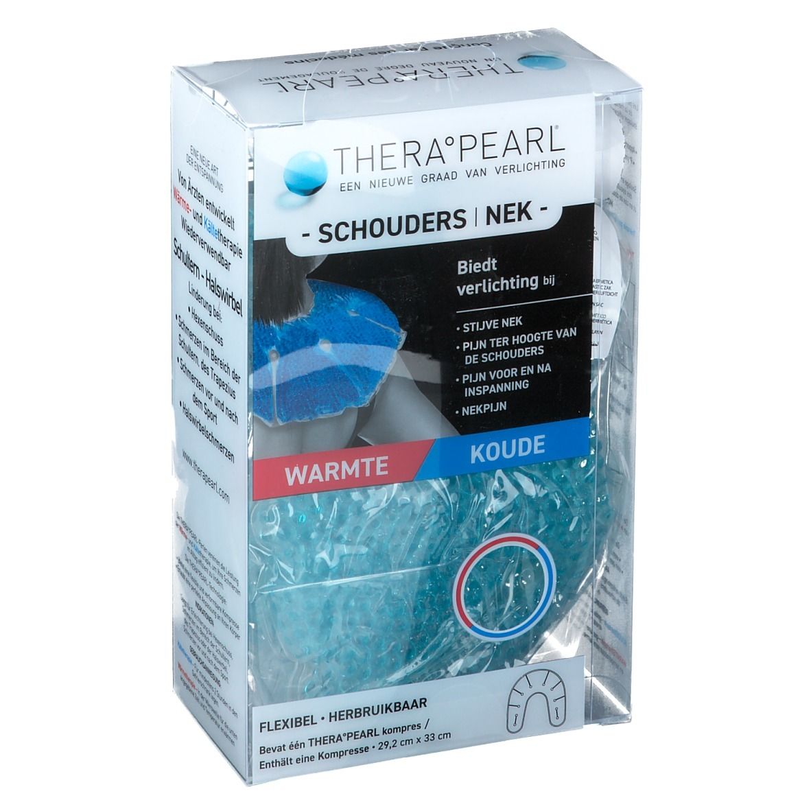 Therapearl Epaules Cervicales, Compresse Réutilisable Pour Cryothérapie Ou Thermothérapie,