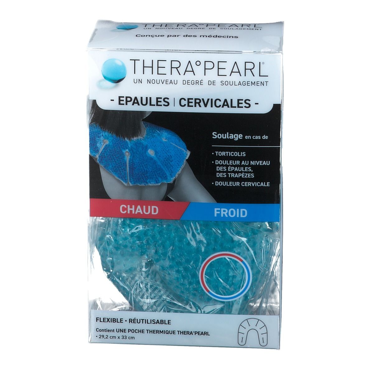 Therapearl Epaules Cervicales, Compresse Réutilisable Pour Cryothérapie Ou Thermothérapie,