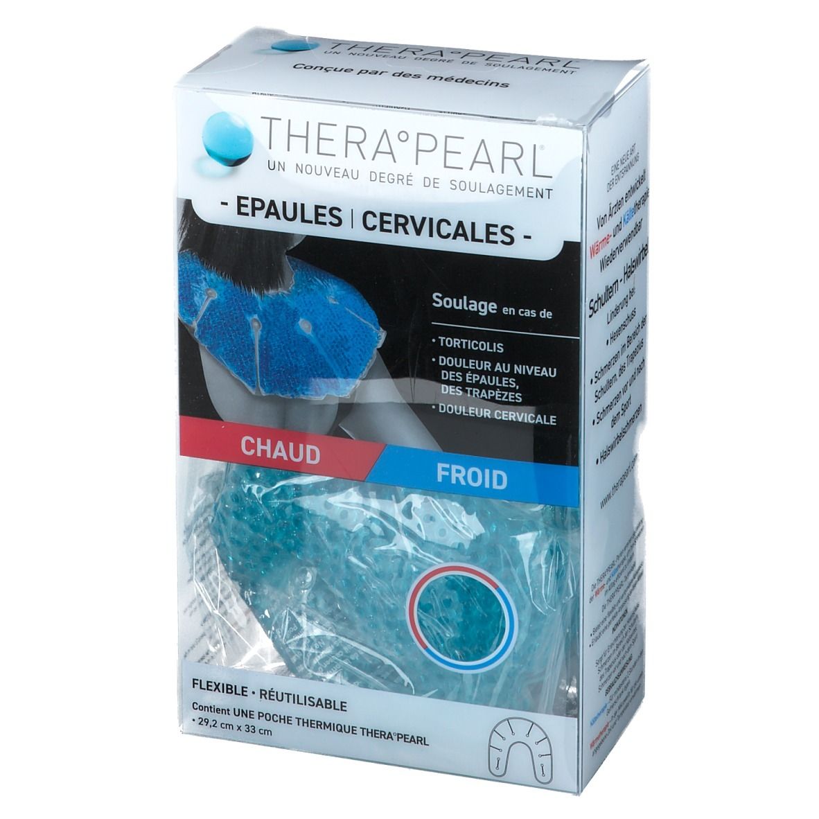 Therapearl Epaules Cervicales, Compresse Réutilisable Pour Cryothérapie Ou Thermothérapie,