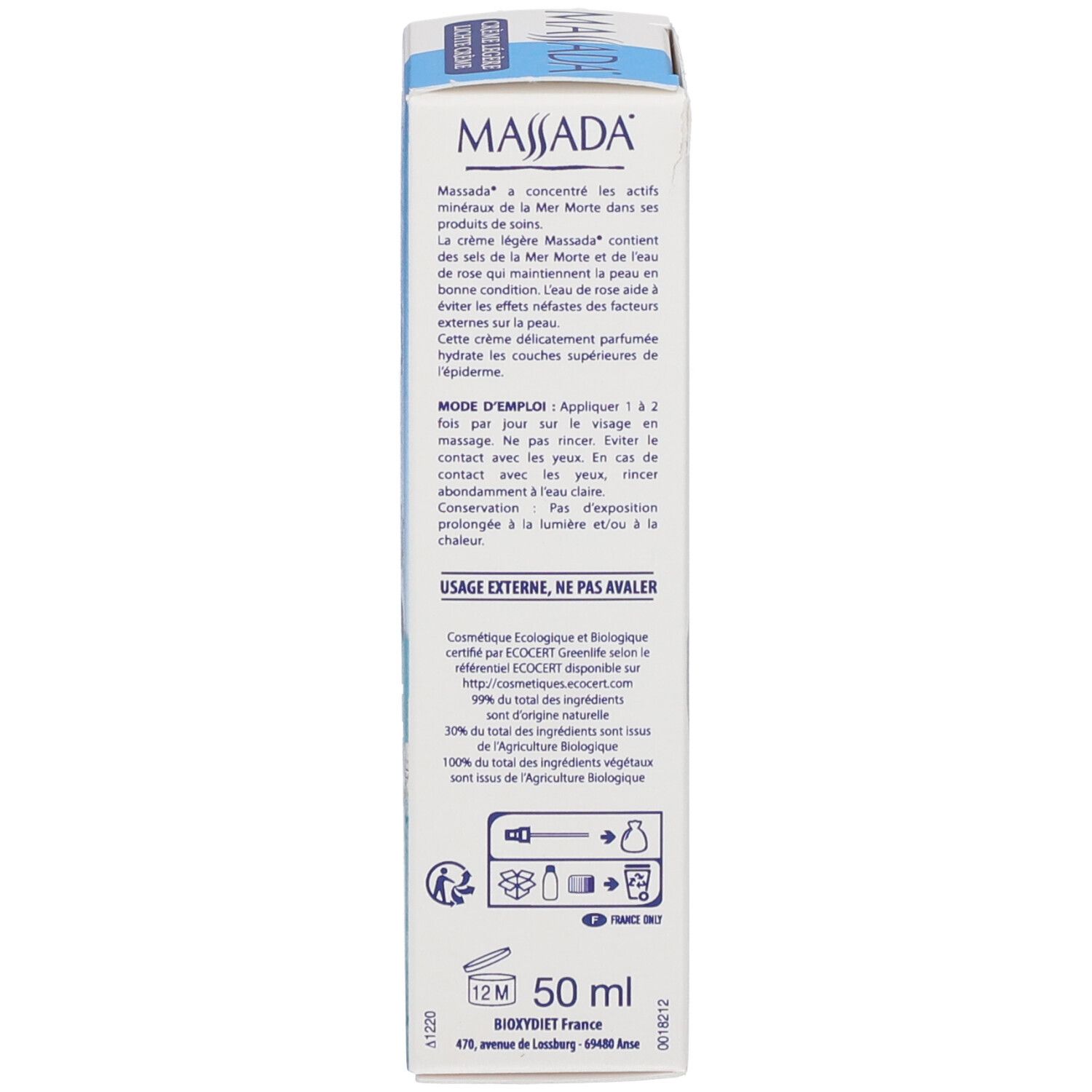 Massada Lichte Crème Bio