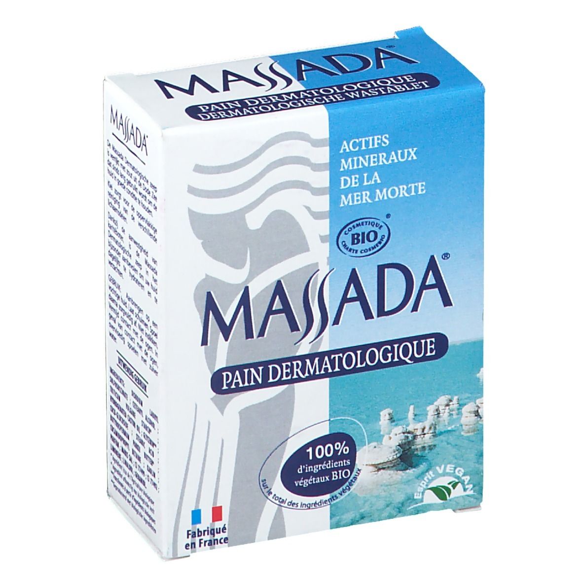 Massada Pain Dermatologique Bio, Pain Dermatologique Aux Actifs Minéraux De La Mer Morte,