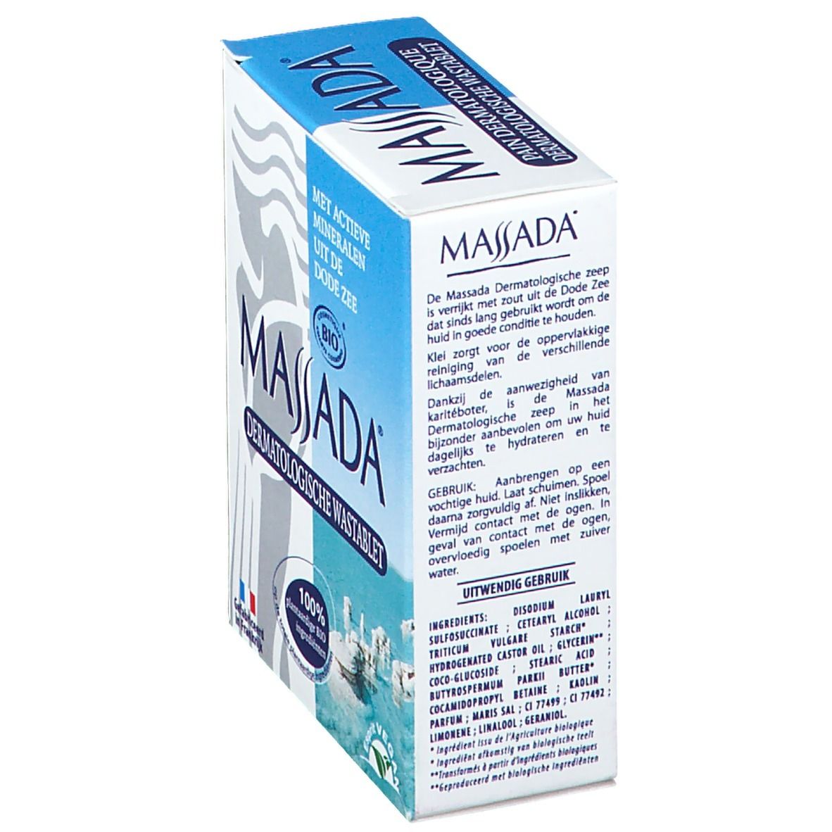 Massada Pain Dermatologique Bio, Pain Dermatologique Aux Actifs Minéraux De La Mer Morte,
