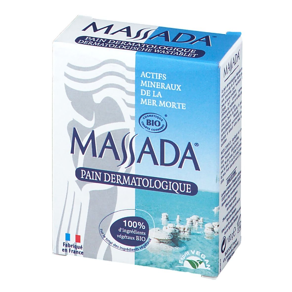 Massada Pain Dermatologique Bio, Pain Dermatologique Aux Actifs Minéraux De La Mer Morte,
