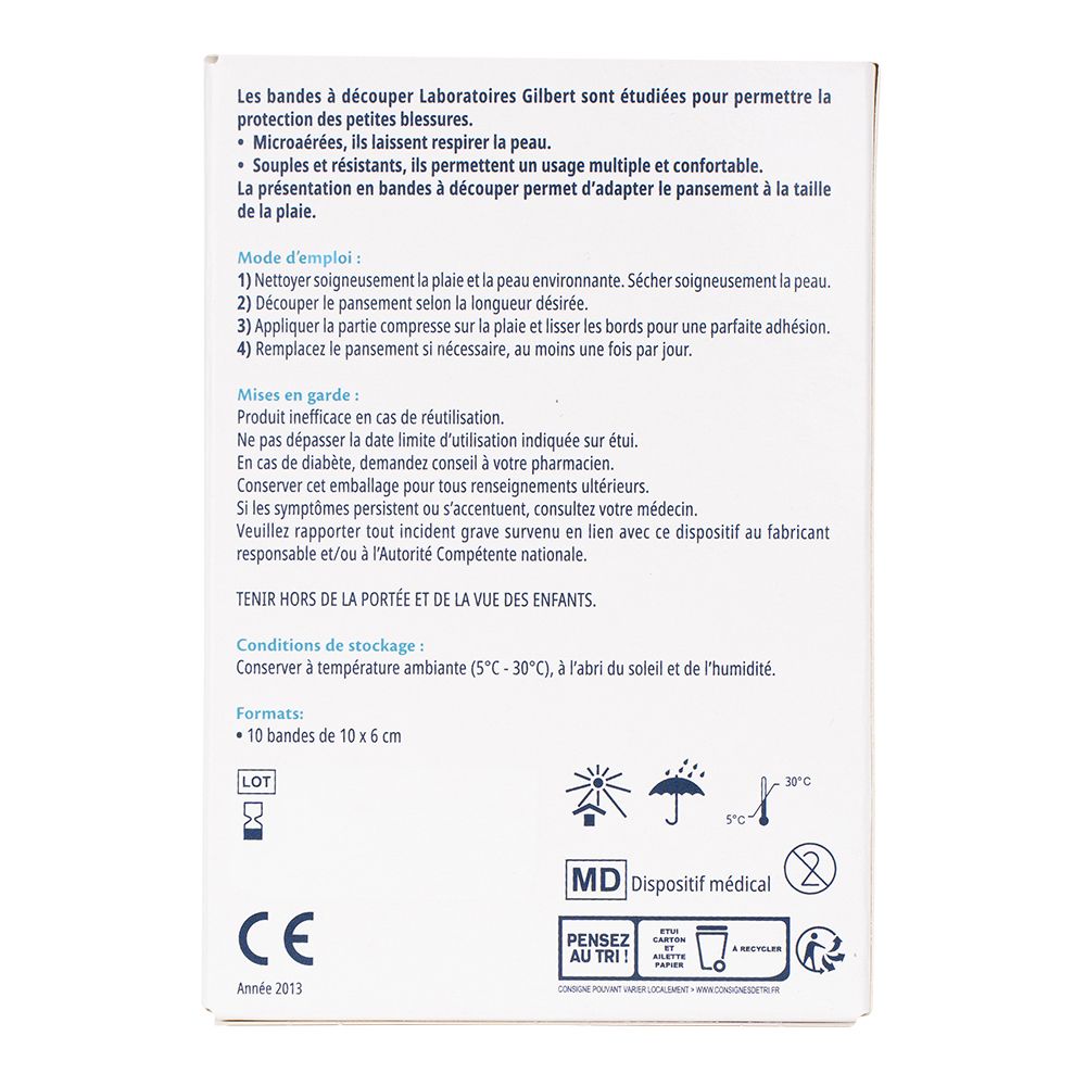 Achterkant van de verpakking met productinformatie. Instructies en bewaaradvies. Franstalig.