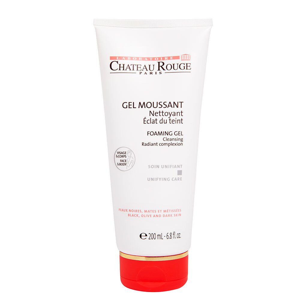 Château Rouge Gel Moussant, Gel Moussant éclaircissant Visage Et Corps, Fl 200 Ml