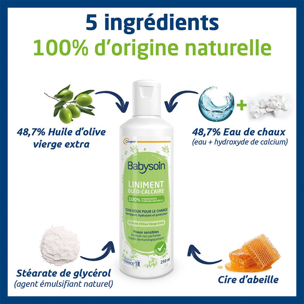 BABYSOIN Olie-kalk liniment – Babybilletjes – Parfumvrij
