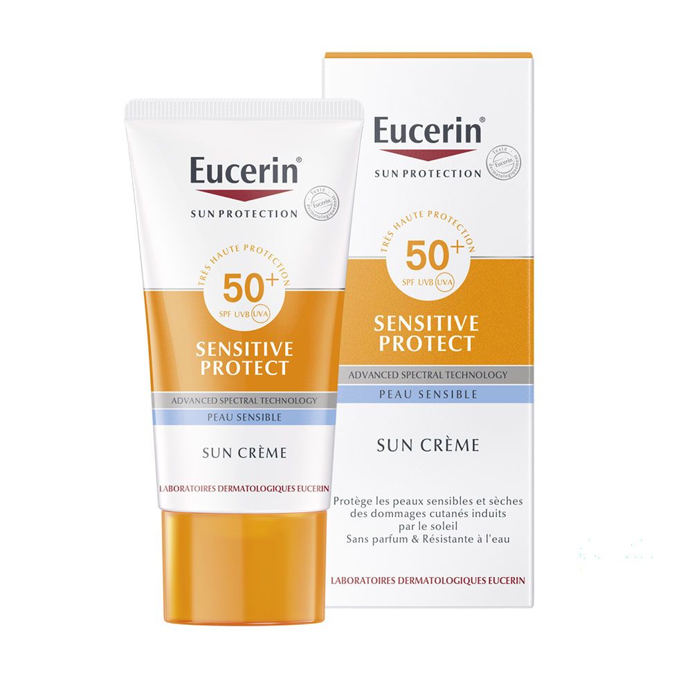 EUCERIN SUN PROTECTION CRÈME SPF 50+ - Crème solaire très haute protection au Tinosorb S,