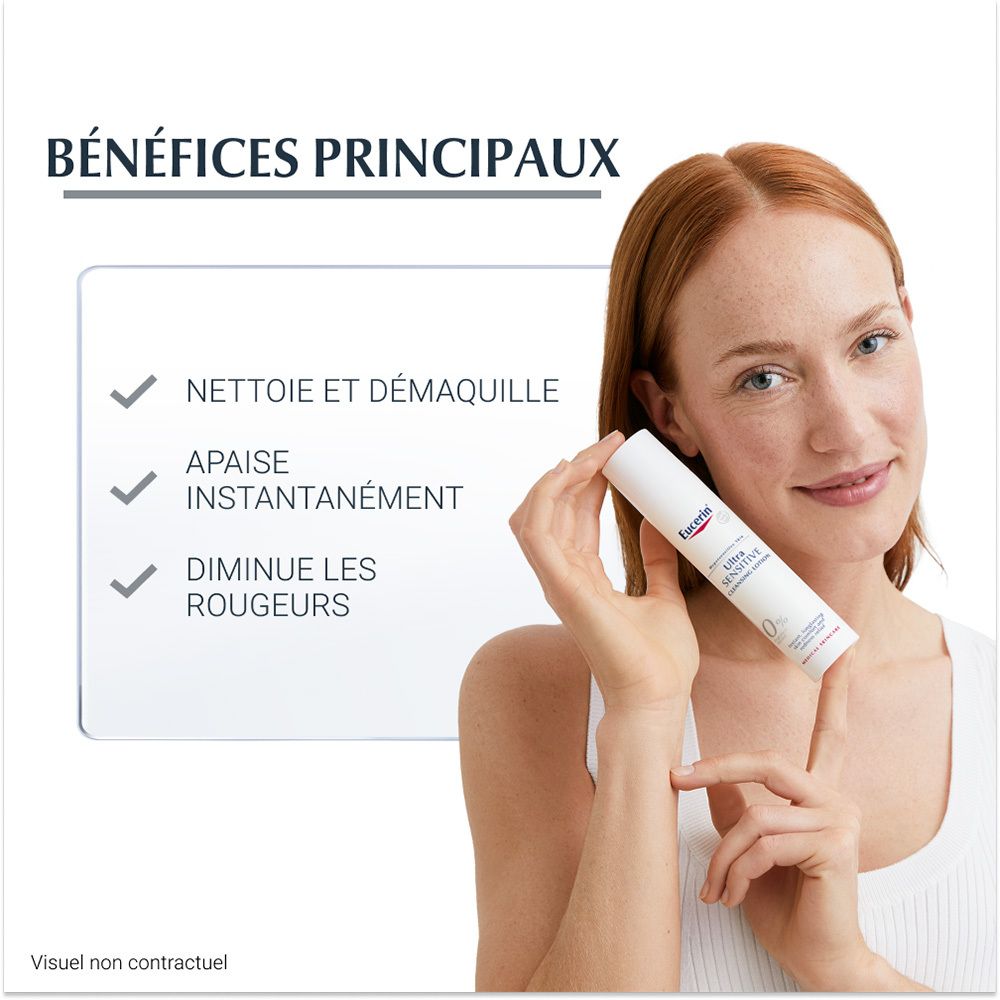 EUCERIN PEAU HYPERSENSIBLE ULTRASENSIBLE LOTION NETTOYANTE - Lotion nettoyante.  - fl 100