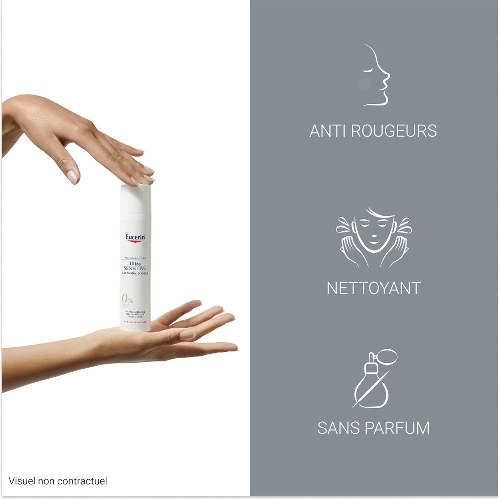 EUCERIN PEAU HYPERSENSIBLE ULTRASENSIBLE LOTION NETTOYANTE - Lotion nettoyante.  - fl 100