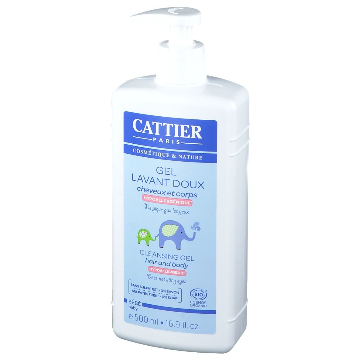 Cattier Bébé Gel Lavant Doux Cheveux & Corps Bio