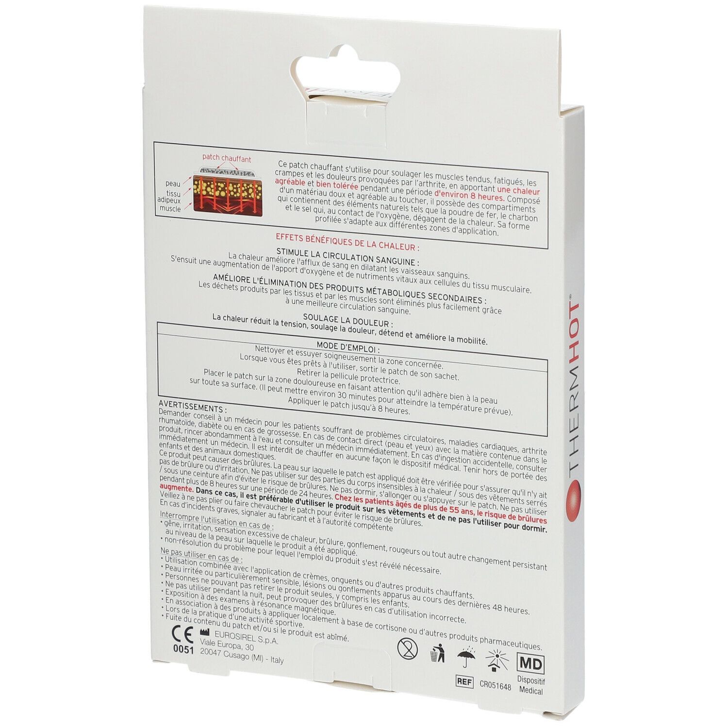 ThermHot® Patchs Chauffants Cou/Dos/Épaule/Poignet