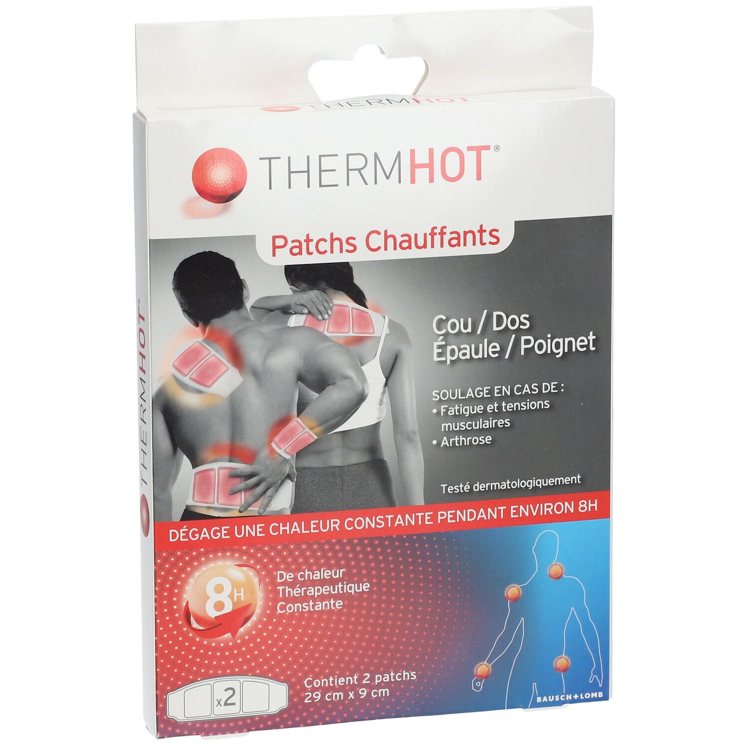 ThermHot® Patchs Chauffants Cou/Dos/Épaule/Poignet