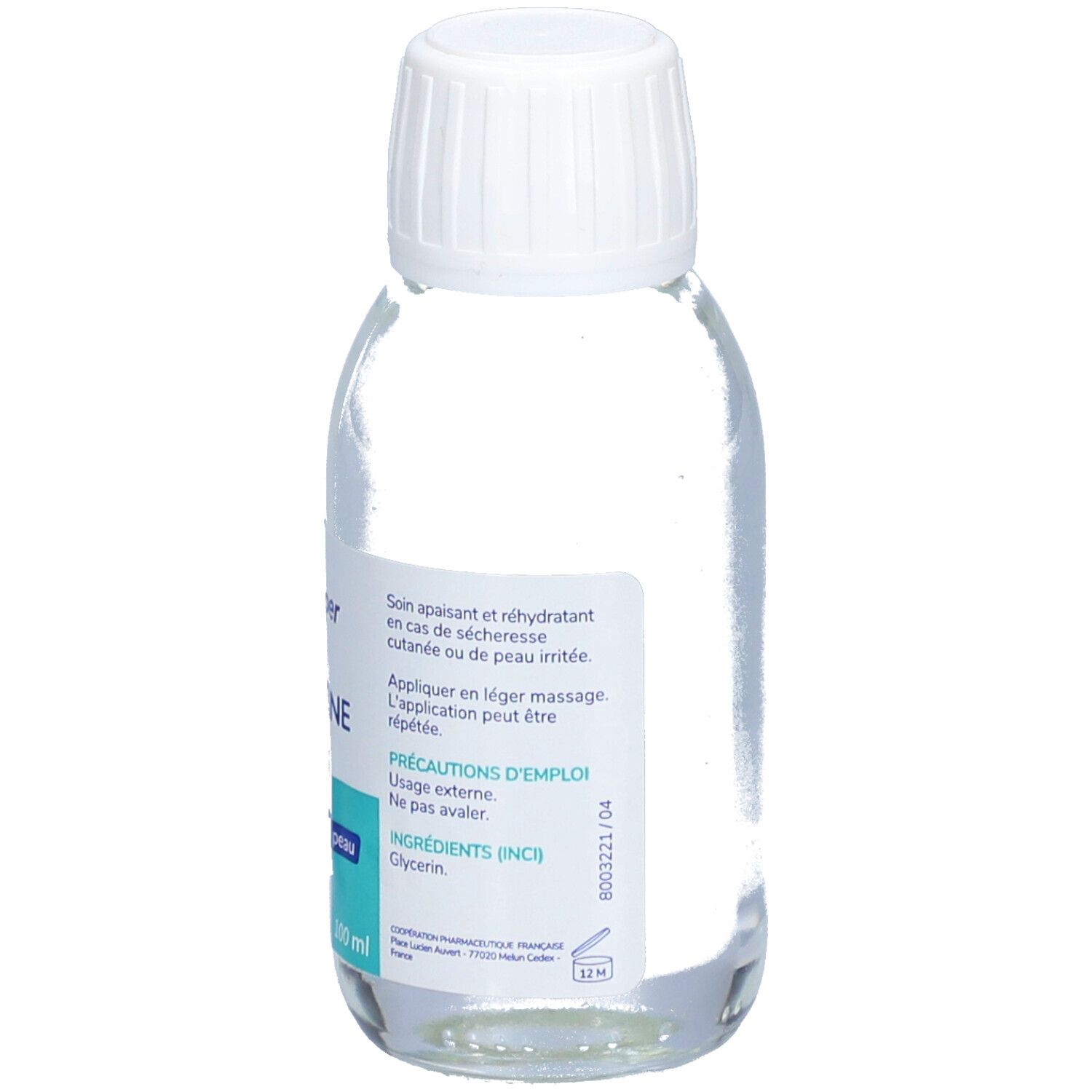 Cooper Glycerine lotion voor de huid, zijaanzicht van de fles.