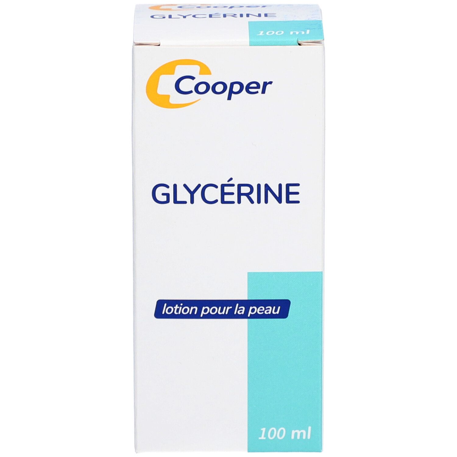 Cooper Glycerine lotion voor de huid, kartonnen verpakking.